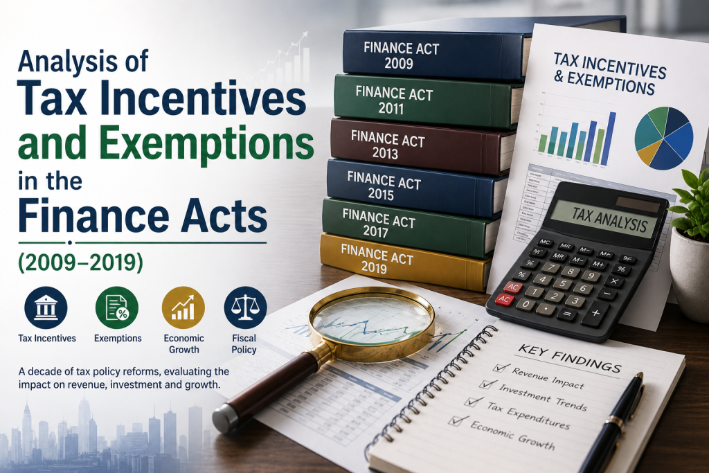 analysis of tax incentives and exemptions in the finance acts (2009–2019)